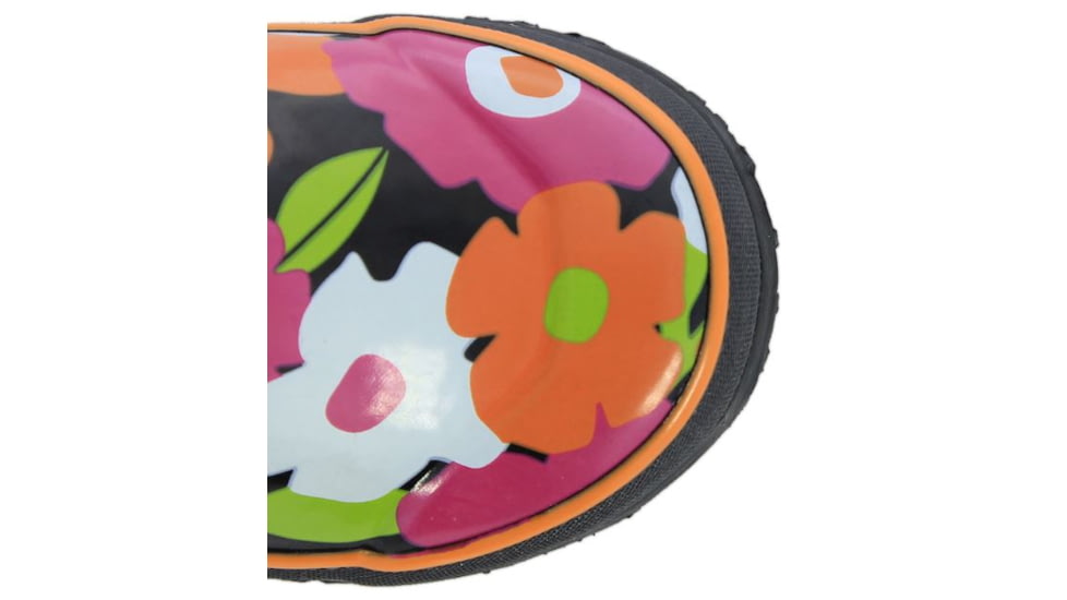 Bogs Rain Spring Flowers Boot,Black Multi,Size 12 71927-009-12