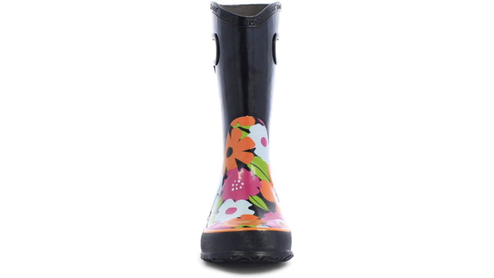Bogs Rain Spring Flowers Boot,Black Multi,Size 12 71927-009-12