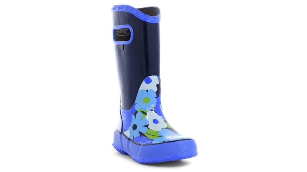 Bogs Rain Spring Flowers Boot,Navy Multi,Size 8 71927-492-8
