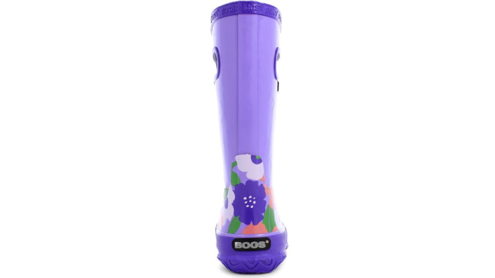 Bogs Rain Spring Flowers Boot,Violet Multi,Size 11 71927-546-11