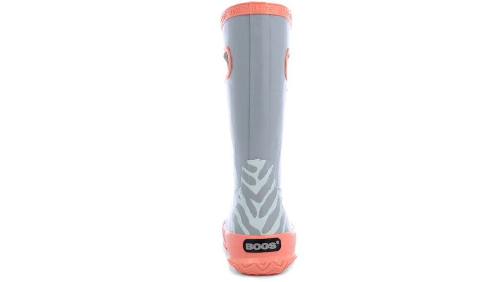 Bogs Rain Zebra Boot,Light Gray Multi,Size 4 71740-066-4