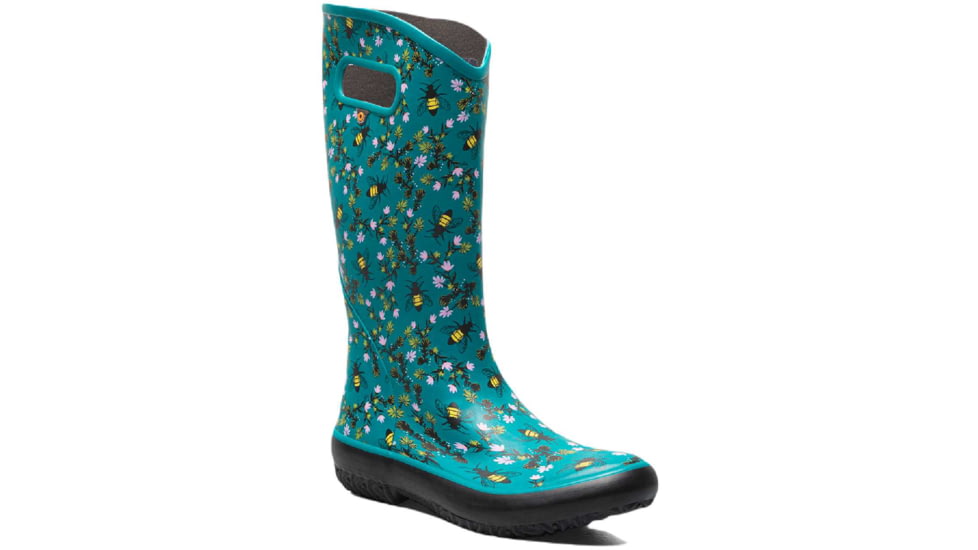 Bogs Rainboot Bees Shoes - Womens, Dark Turquoise, 10, 72977-442-10