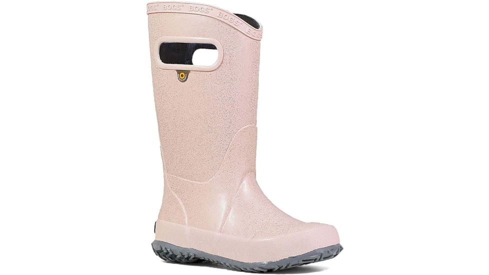 Bogs Rainboot Glitter Shoes - Girls, Rose Gold, 4, 72399-689-4