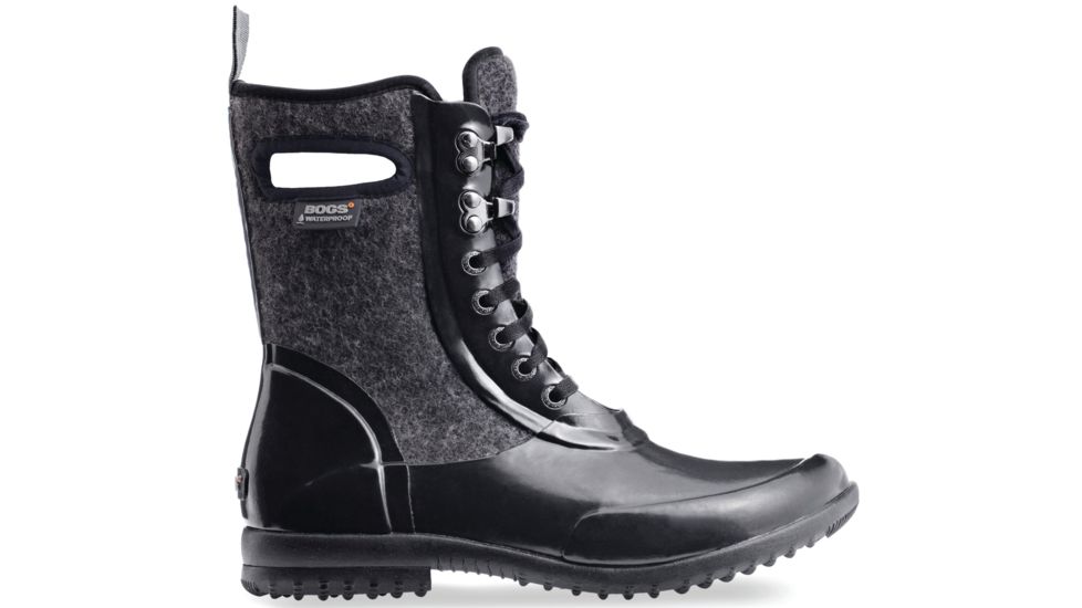 Bogs Sidney Wool Rubber Boot - Women's-Black Multi-Medium-11