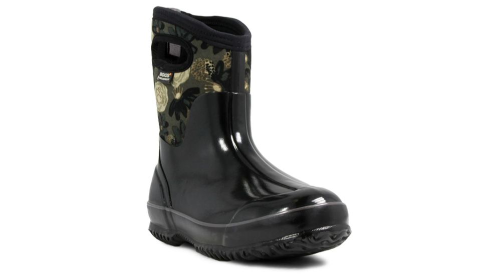 Bogs Womens Classic Watercolor Mid Boot,Black Mulit,Size 6 71788-009-6