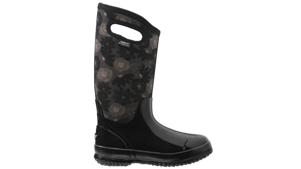 Bogs Womens Classic Watercolor Tall Boot,Black Multi,Size 6 71787-009-6