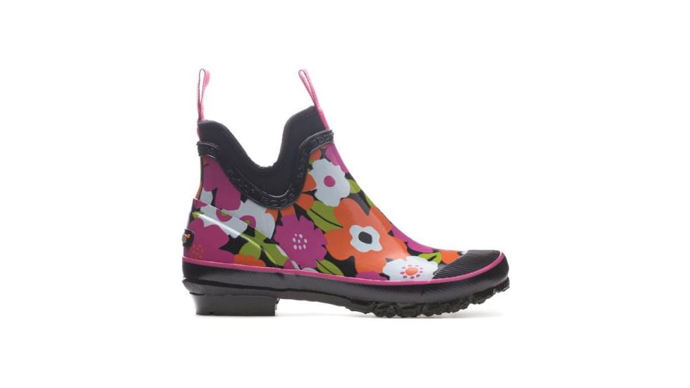 Bogs Womens Harper Spring Flowers Boot,Black Multi,Size 6 71899-009-6