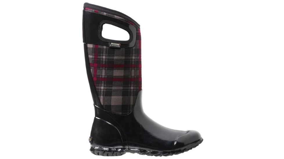 Bogs Womens North Hampton Plaid Boot,Black Multi,Size 6 71779-009-6