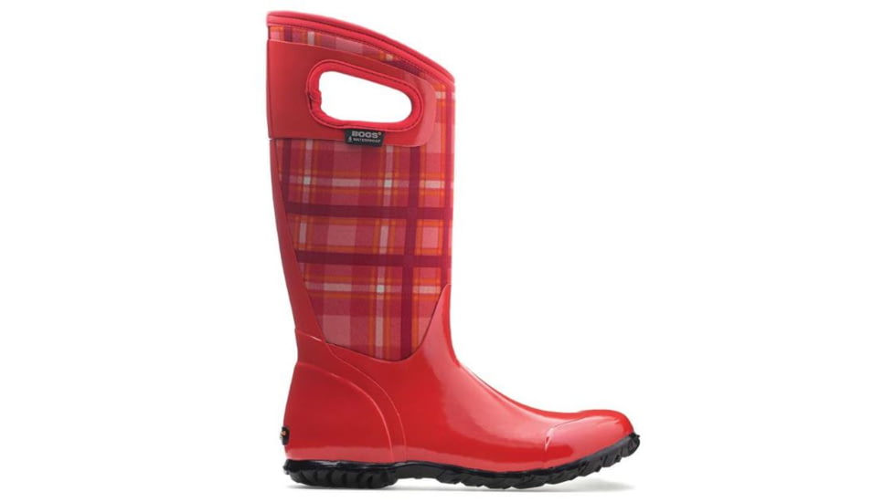 Bogs Womens North Hampton Plaid Boot,Red Multi,Size 6 71779-640-6
