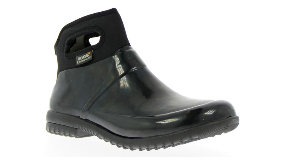 Bogs Womens Seattle Solid Boot,Black,Size 7 71555-001-7