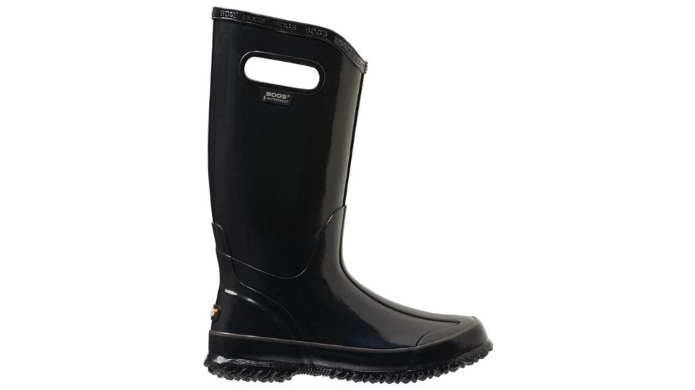 Bogs Womens Solid Rain Boot,Black,Size 9 71287-001-9