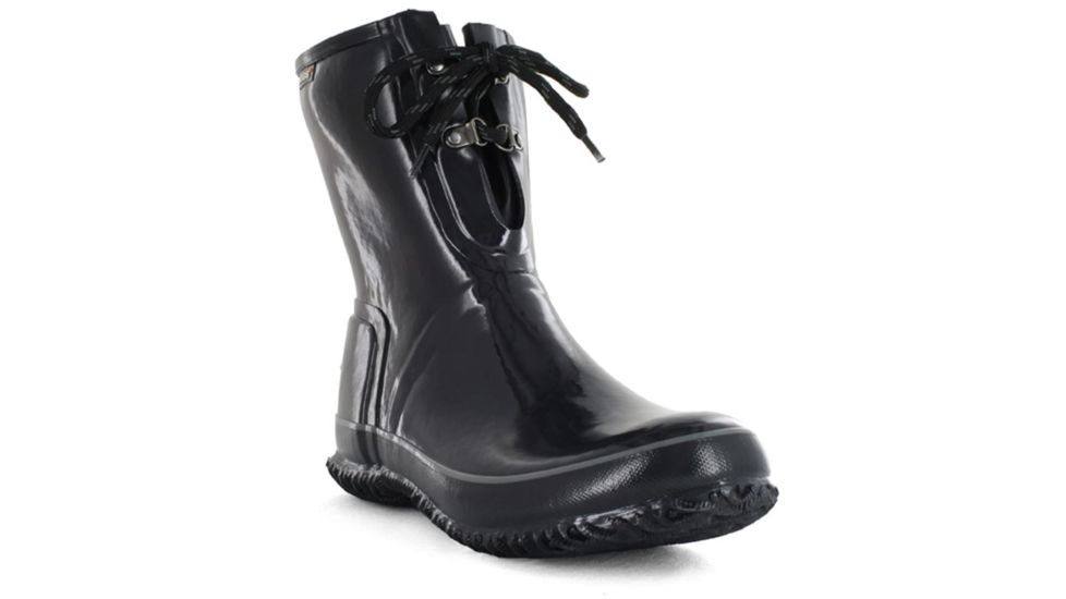 Bogs Womens Urban Farmer 2 Eye Solid Boot,Black,Size 12 71495-001-12