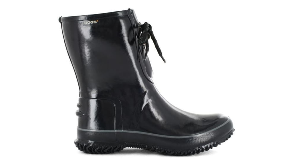 Bogs Womens Urban Farmer 2 Eye Solid Boot,Black,Size 12 71495-001-12