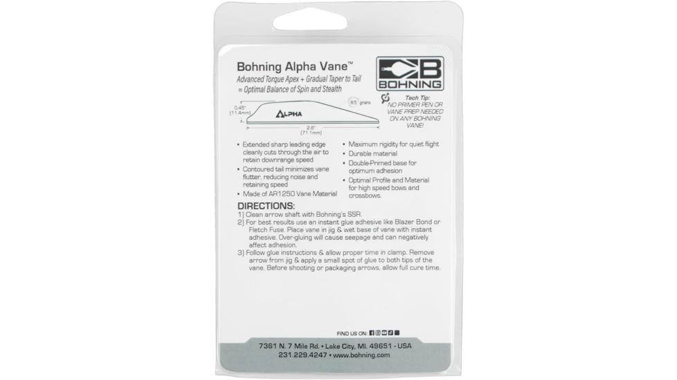 Bohning Alpha Ar 1250 Vane 2.8 Hot Pink 36pk