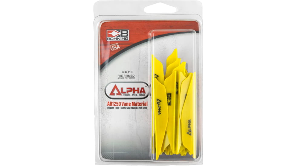 Bohning Alpha Ar 1250 Vane 2.8 Neon Yellow 36pk