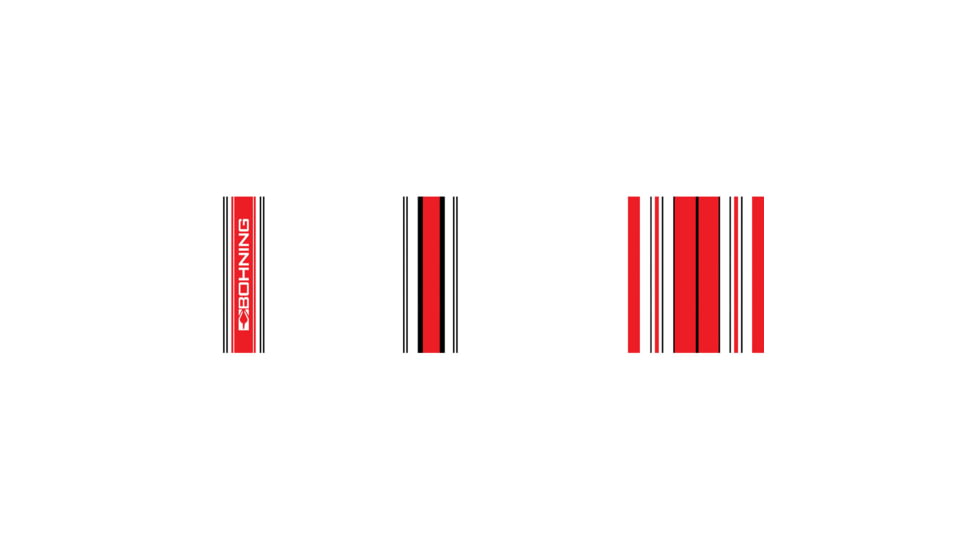 Bohning Arrow Wraps, 7in, 13 Pack, Crested Red, 501041CRD