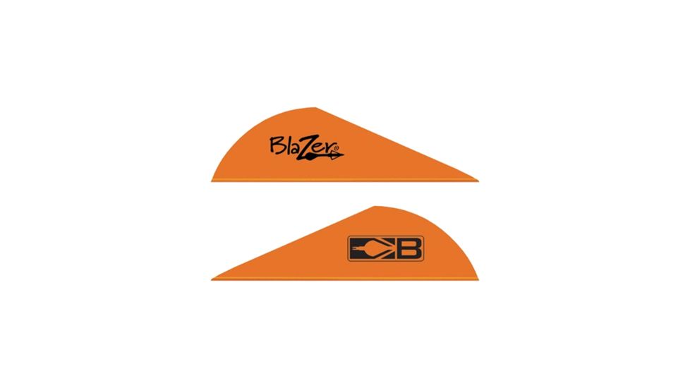 Bohning Blazer Vanes 2'' Solid Neon Orange 36pk