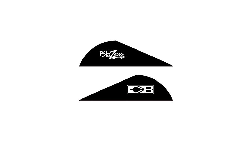 Bohning Blazer Vanes Solid 2'' Black 100pk