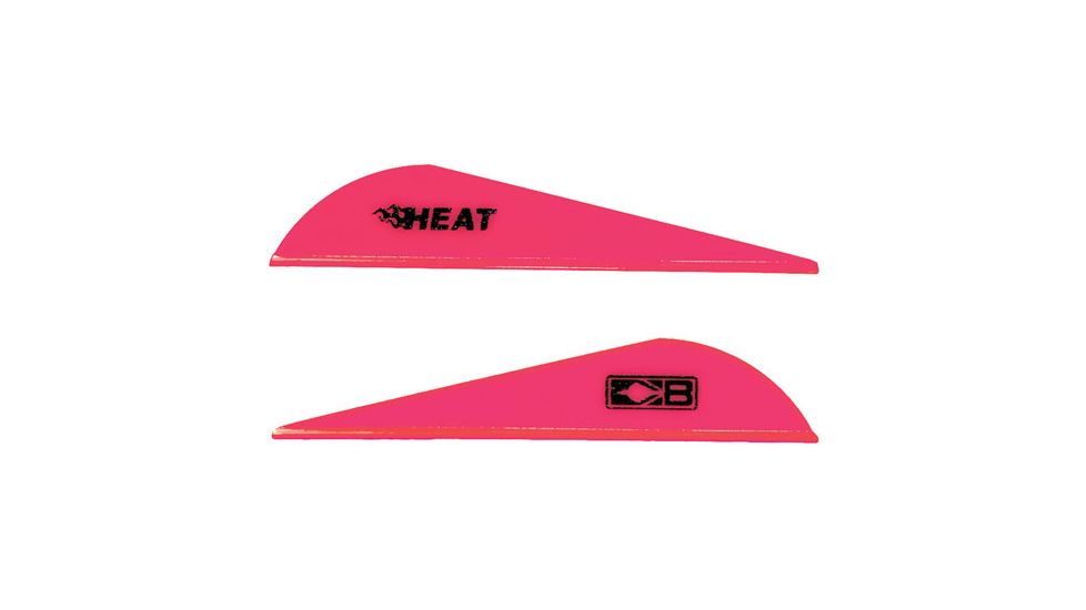 Bohning Heat Vane 2.5'' Solid Hot Pink 100pk