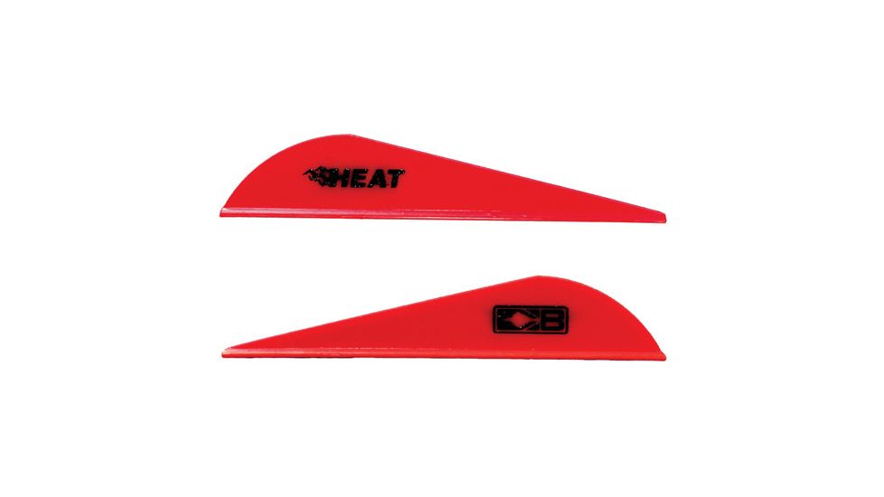 Bohning Heat Vane 2.5'' Solid Red 100pk