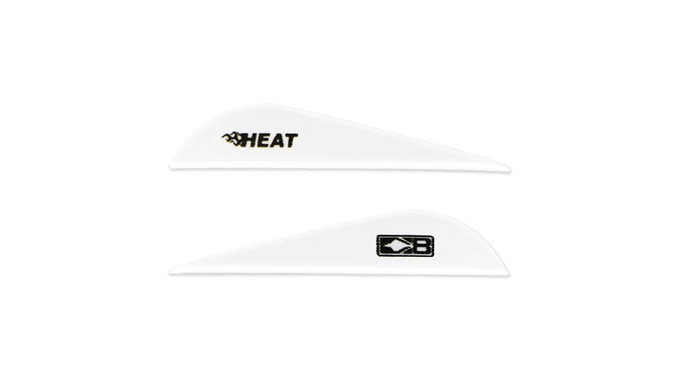 Bohning Heat Vane 2.5'' Solid White 100pk
