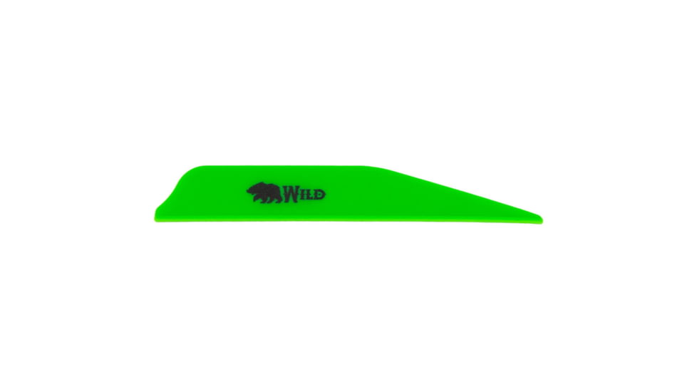 Bohning Wild Vanes 3 in, Green, 100 Pk, 101082NG3