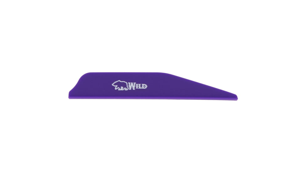 Bohning Wild Vanes 3 in, Purple, 100 Pk, 101082PU3
