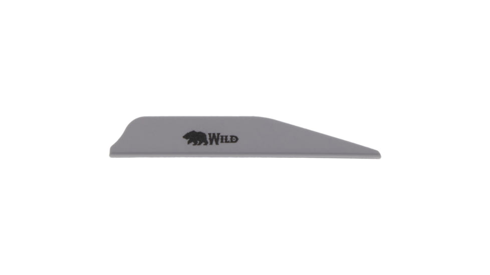 Bohning Wild Vanes 3 in, Silver, 100 Pk, 101082SL3