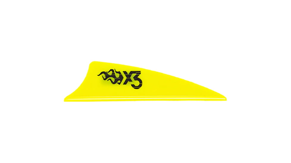 Bohning X3 Vanes, Neon Yellow, 101052NY175