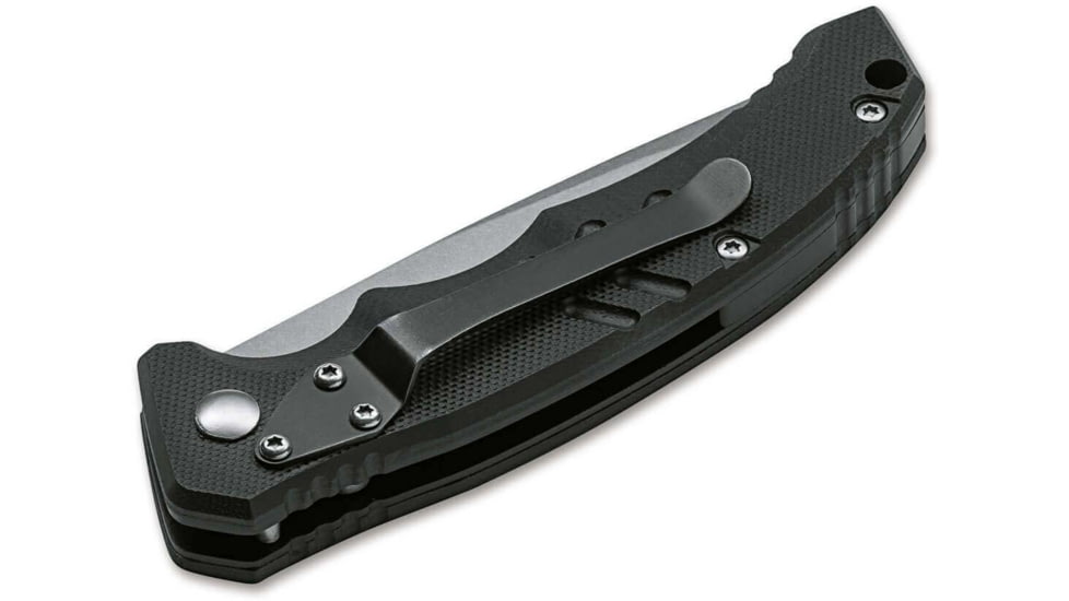 Boker 01BO482 Intention II Folding Drop Point Plain D2 Steel Blade Black G10 Ha