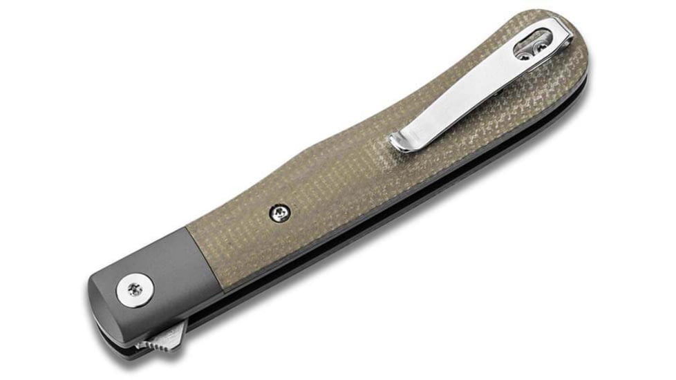 Boker 01Bo930 Trapper 3.23 Plain Nitro-V Blade Micarta Handle