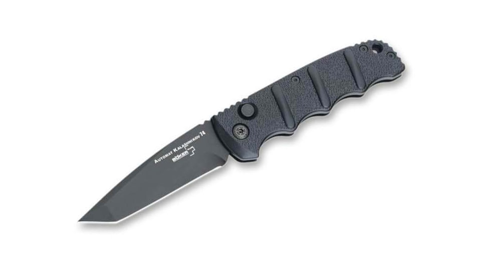 Boker 01Kals101 Kalashnikov 3.35 Tanto Plain Black D2 Steel Blade Aluminum Handle