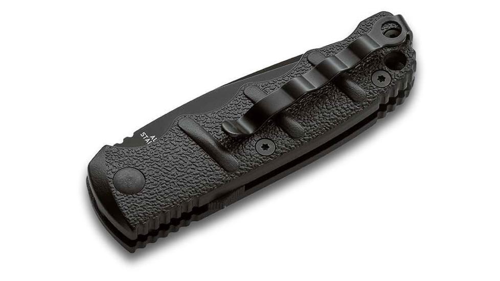 Boker 01Kals98 Kalashnikov Pocket 2.52 Tanto Plain D2 Steel Blade Black Aluminum Handle