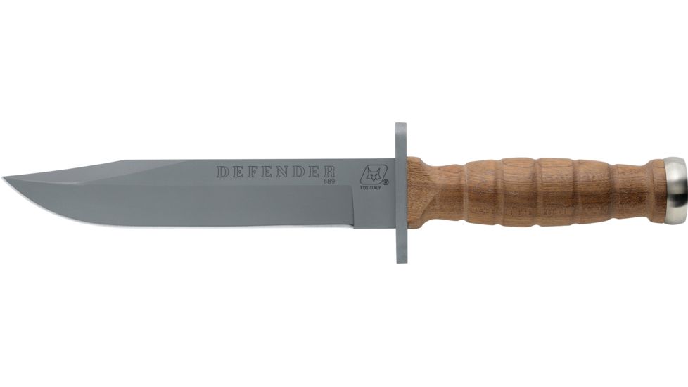 Boker 689 Fox Defender Fixed Blade Knife, 7.08in, 440A, Rosewood, 689