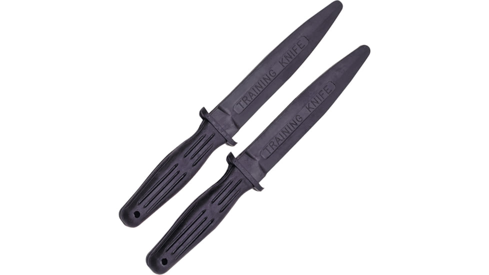 Boker Applegate Training Knives,11 3/8 in Fixed Blade Knife, 11.38in Overall, 6.5in Blunt Tip Blade, Set Of Two, Black Neoprene Construction, 02BO544
