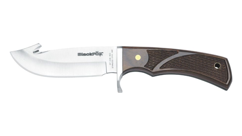 Boker Bf-006Wd Blackfox Outdoor GutHook Knife, 4.13in, 440A, Brown, BF-006WD