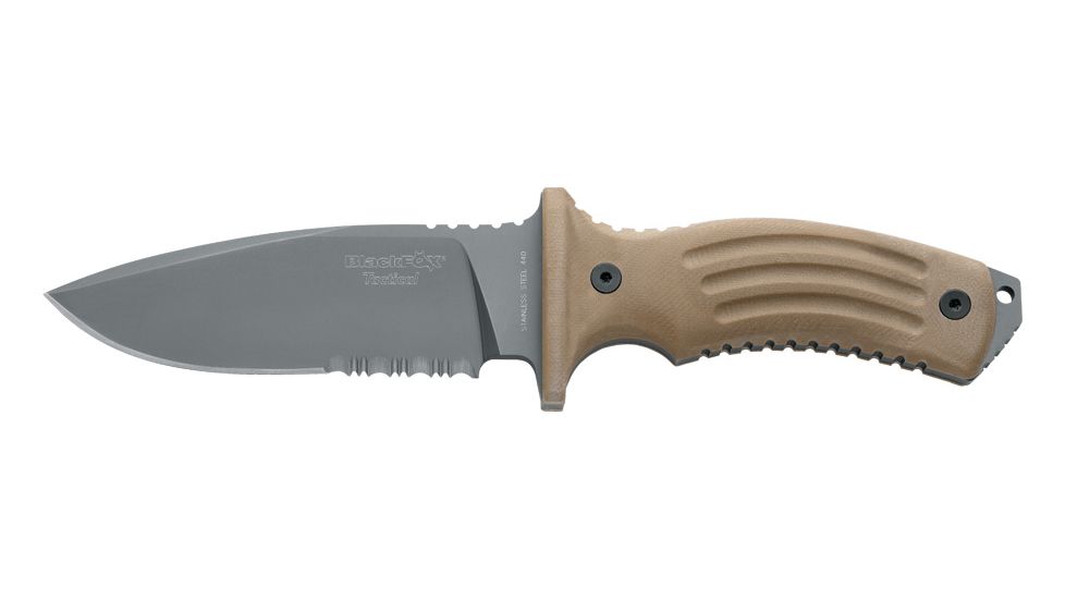 Boker Bf-700T Black Fox Tora Fixed Blade Knife, 4.92in, 440C, Coyote Tan, BF-700T
