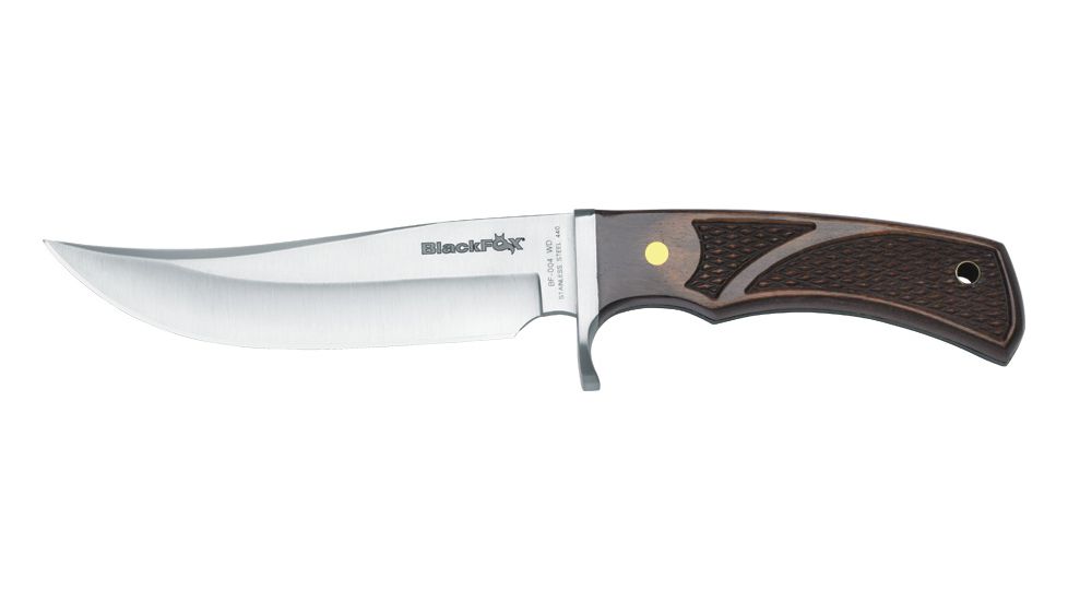 Boker Blackfox Outdoor Fixed Blade Knife, 5.11in, 440A, Brown Leather, BF-004WD
