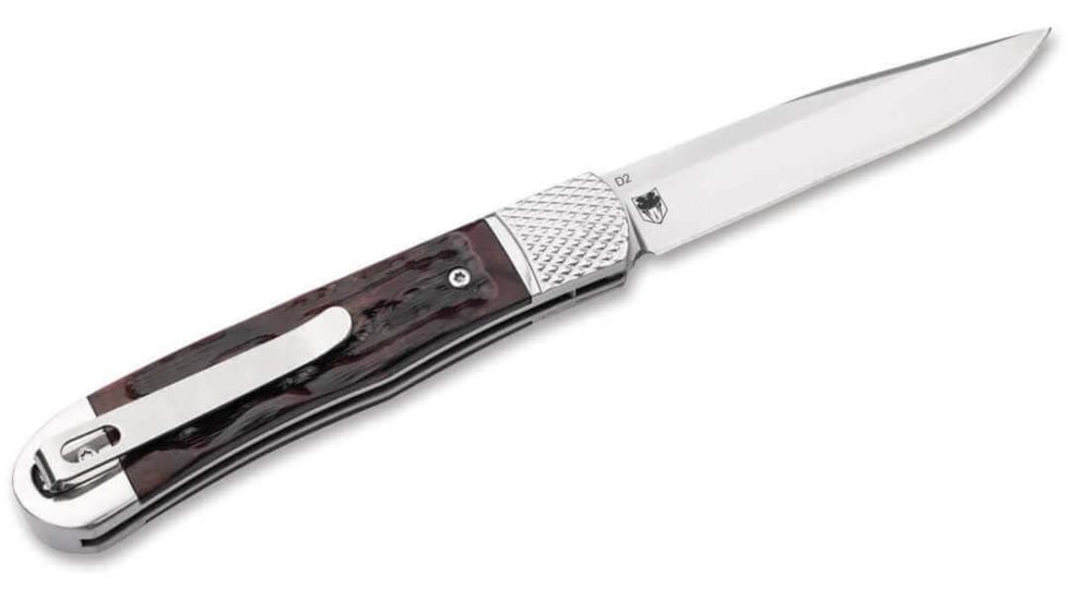 Boker Hidden Release Trapper Appaloosa Bone
