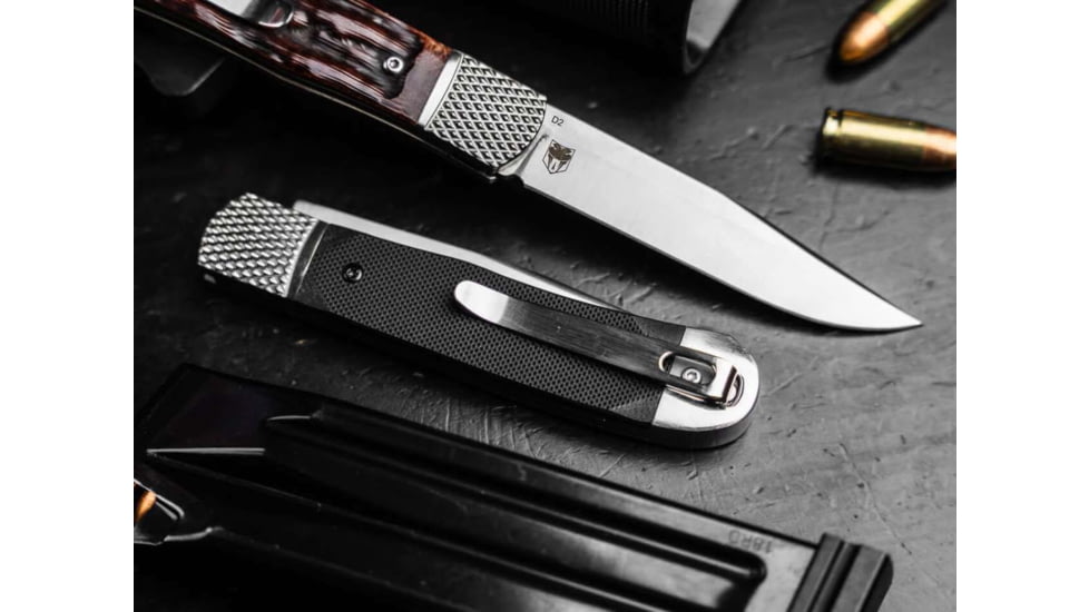 Boker Hidden Release Trapper Appaloosa Bone