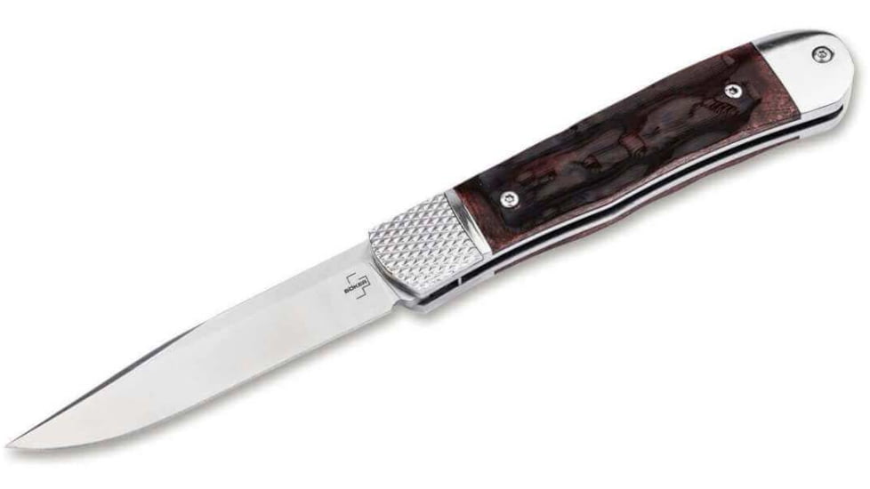 Boker Hidden Release Trapper Appaloosa Bone