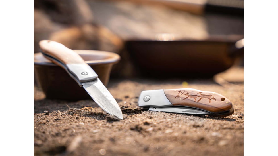 Boker Caveman Damascus Lockback