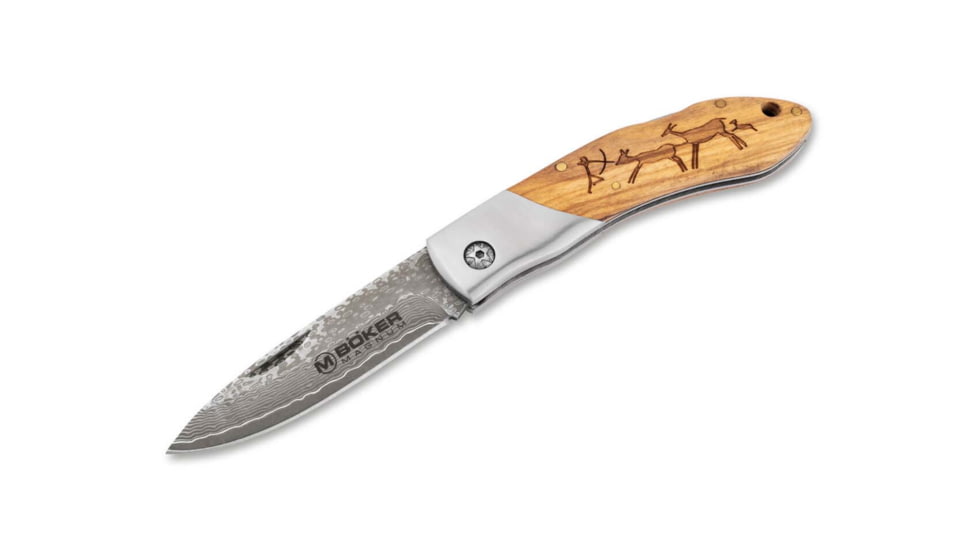 Boker Caveman Damascus Lockback