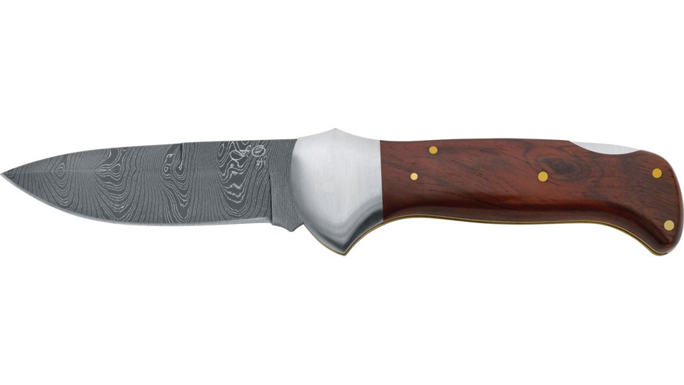 Boker Fox Damascus M/Co Legno Fixed Blade Knife, 3.74in, HRC 56-58, 578D