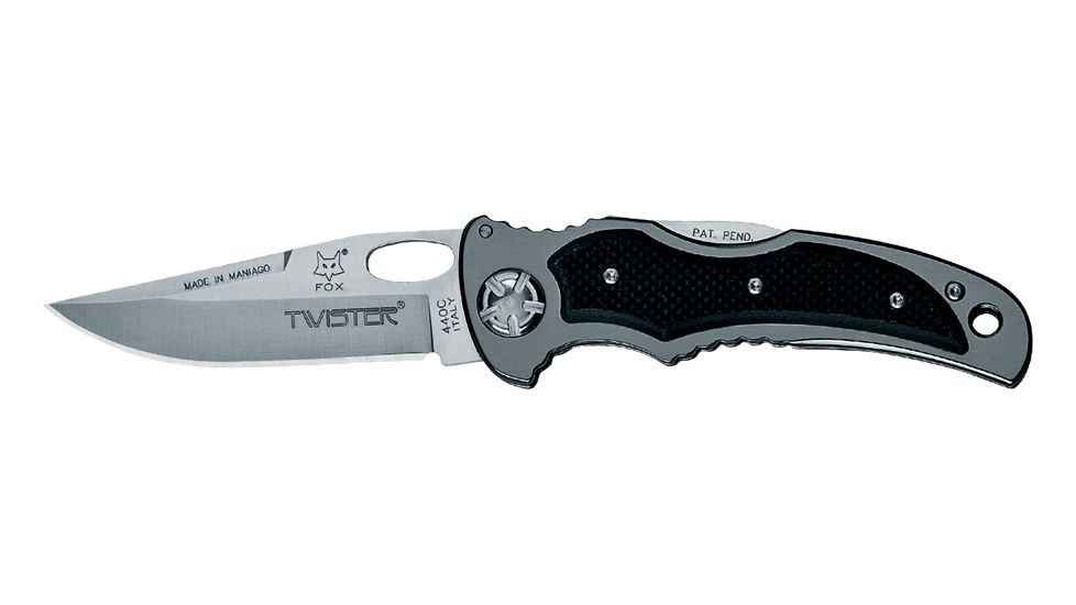 Boker Fox Twister G10 Folding Knife, 3.34in, 440C, Stainless Steel, 454G10
