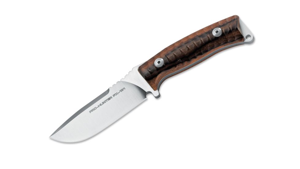 Boker Fx-131Dw Fox Pro Hunter Wd Fixed Blade Knife, 4.4in, N690, Santos Wood, Uncoated, Brown, FX-131DW