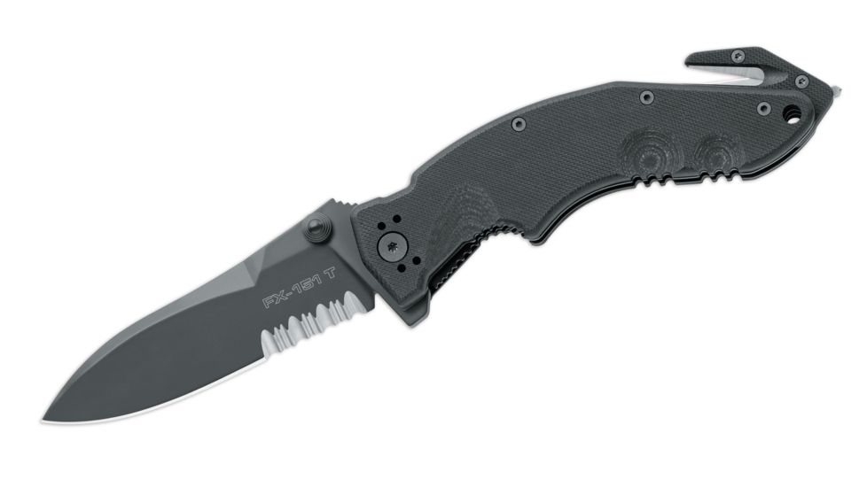 Boker Fx-151T Fkmd Sierra Tac Rescue Folding Knife, 3.5in, N690, G10, Black, FX-151T