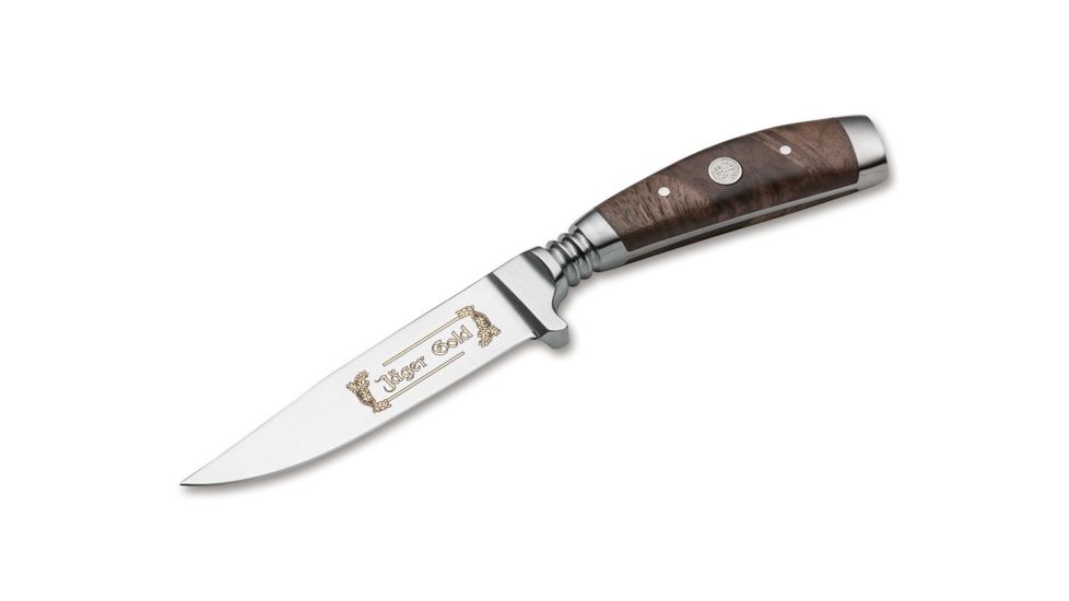 Boker USA Gobec Nicker Jager Gold Knife, Brown, Small, 122532