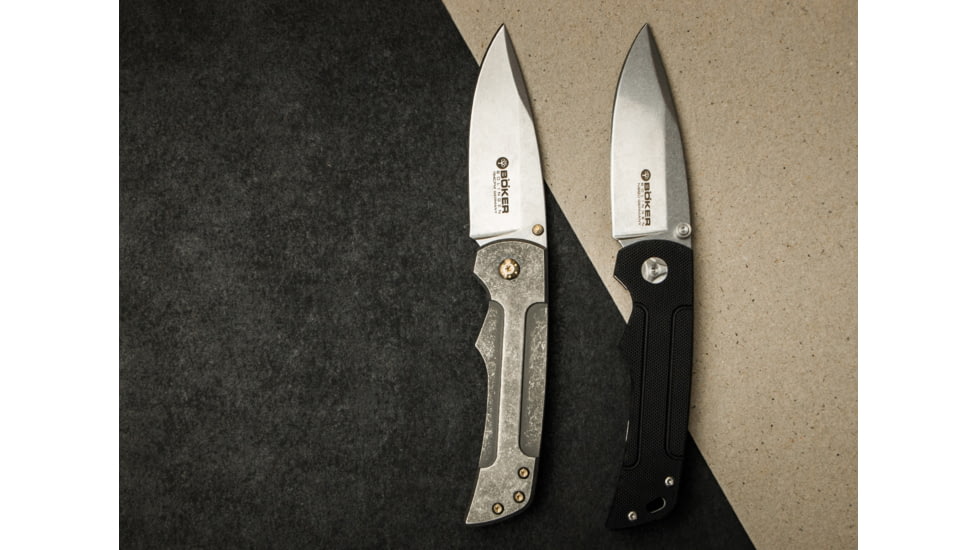 Boker Gulo Edc Folding Knife, 3.3in, N690, G10, Black, 111655