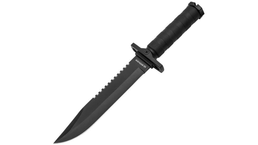 Boker John Jay Survival Knife, 8.07in, Black 7Cr17MoV Blade, Black FRN Handle, Boxed, 02SC004